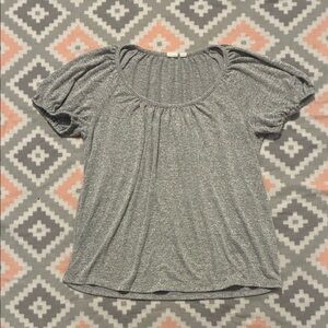 GAP Womens Heather Gray Short Sleeve Top Size Small